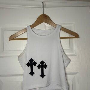 Chrome hearts inspired tank top
